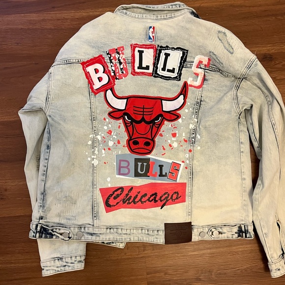 Chicago Bulls Jean Jacket FISLL DENIM - Picture 8 of 10